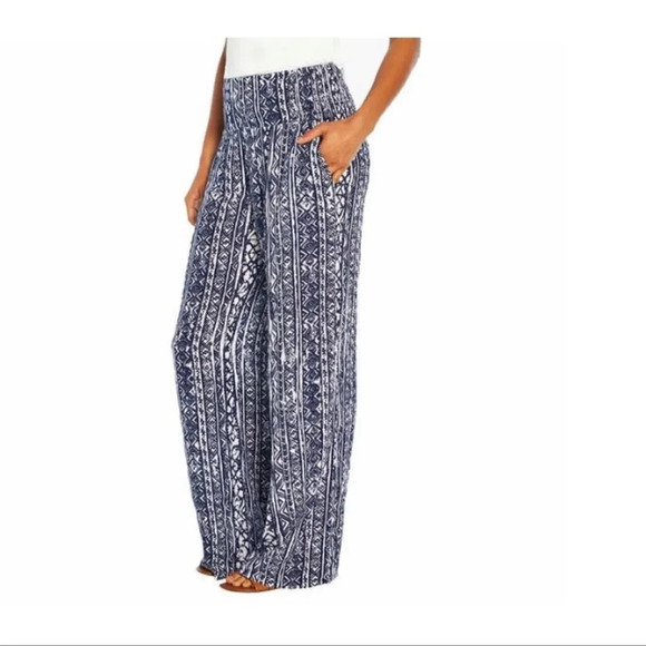 Three Dots Ladies' Printed Pant XL Lightweight Airy - Picture 1 of 10